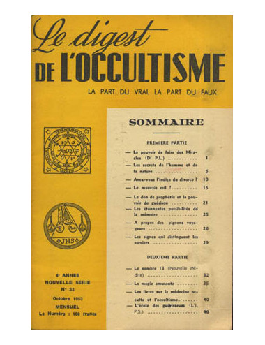 DIGEST DE L'OCCULTISME (LE)