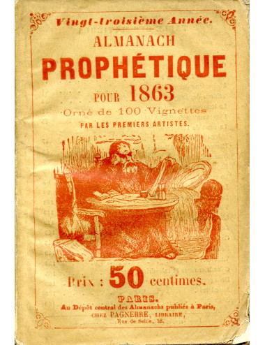 ALMANACH PROPHETIQUE POUR  1863
