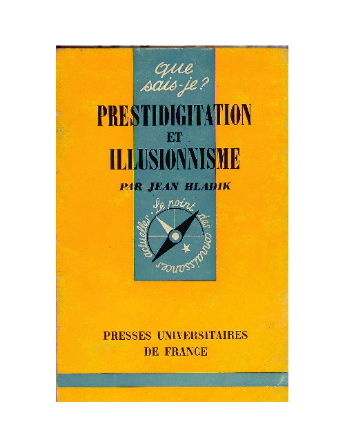 PRESTIDIGITATION ET ILLUSIONNISME, HLADIK Jean