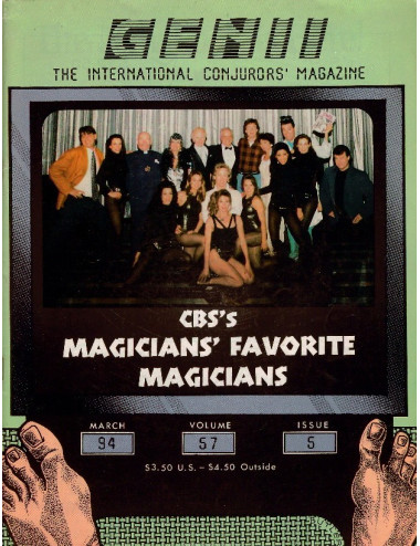 GENII MAGAZINE MAGICIAN CONJURORS MARCH 1994