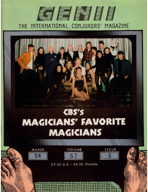 GENII MAGAZINE MAGICIAN CONJURORS MARCH 1994