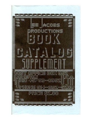 LEE JACOBS PRODUCTIONS – BOOK CATALOG SUPPEMENT