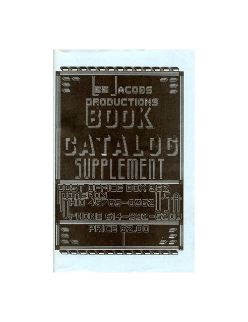 LEE JACOBS PRODUCTIONS – BOOK CATALOG SUPPEMENT