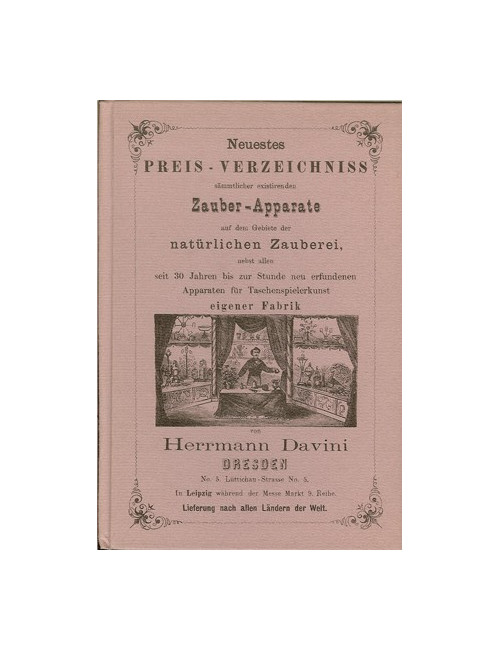 PREIS-COURANT DER FABRIK VON ZAUBER-APPARATE (Herrmann DAVINI)