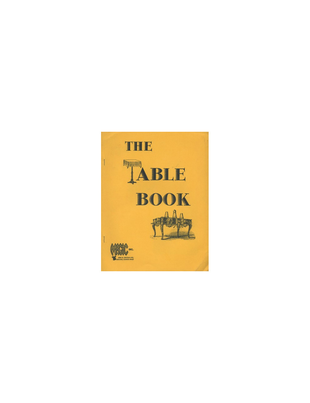 THE TABLE BOOK (GLOYE Eugene, MARSHALL Jay)