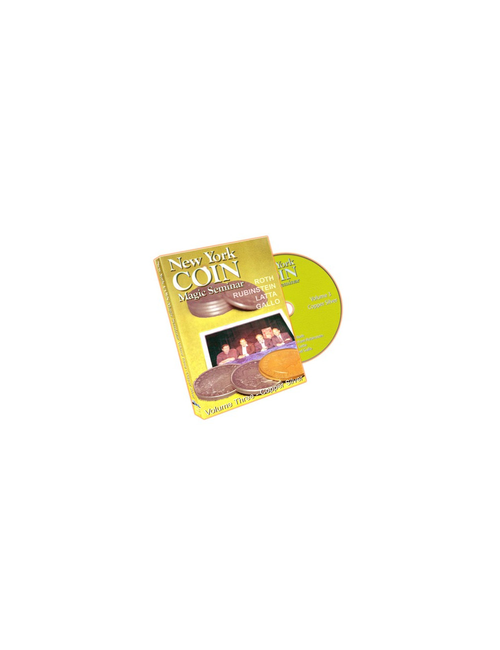 DVD NEW YORK COIN MAGIC SEMINAR Volume Three - Copper Silver (ROTH, RUBINSTEIN, LATTA, GALLO)