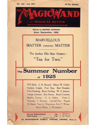 THE MAGIC WAND AND MAGICAL REVIEW Jeune - September, 1925