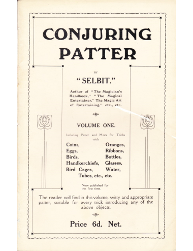 CONJURING PATTER BY SELBIT VOLUME ONE