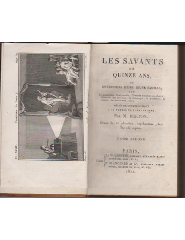 LES SAVANTS DE QUINZE ANS TOME 1, 2 par M. BRETON (1811)