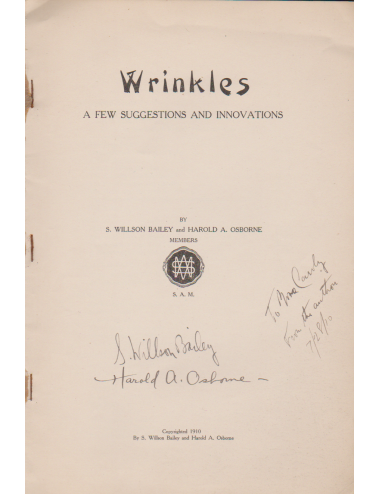 WRINKLES (S. WILLSON BAILEY & HAROLD A. OSBORNE)