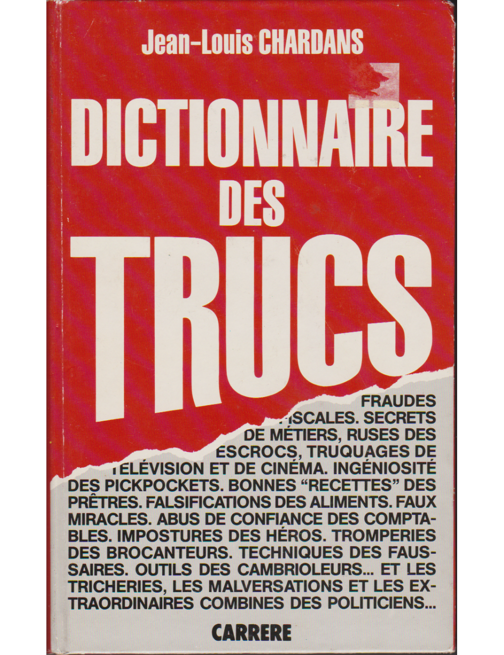 DICTIONNAIRE DES TRUCS (Jean-Louis CHARDANS)