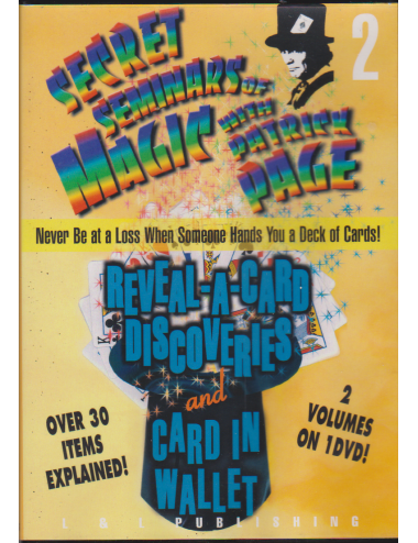 DVD SECRET SEMINARS OF MAGIC WITH PATRICK PAGE Vol. 2