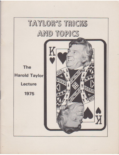 THE HAROLD TAYLOR LECTURE 1975