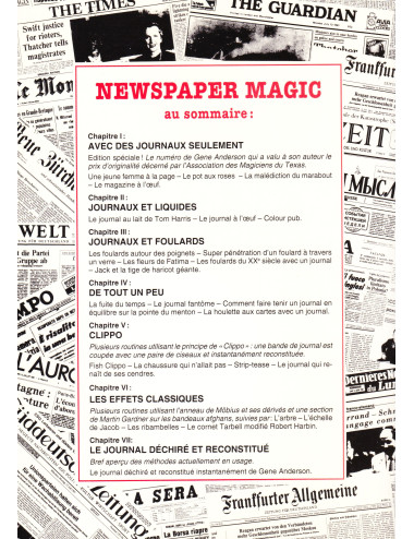 NEWSPAPER MAGIC (Gene...