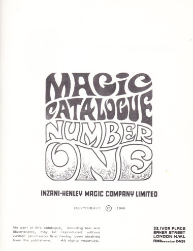MAGIC CATALOGUE NUMBER ONE