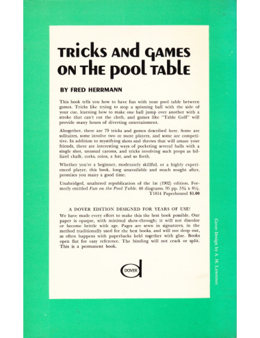 TRICKS AND GAMES ON THE POOL TABLE (Fred Herrmann)