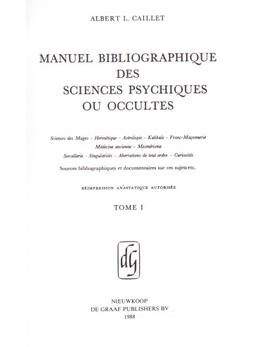 MANUEL BIBLIOGRAPHIQUE DES...