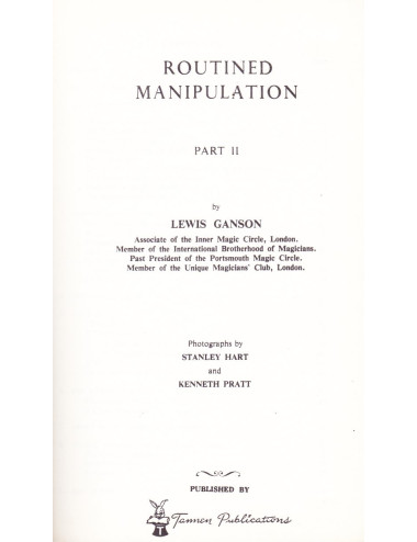 ROUTINED MANIPULATION PART TWO (Lewis GANSON)